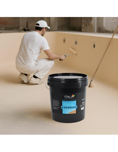 Aquarius Pittura Acrilica Piscine Cemento Colore Sabbia Italia Colorpaint
