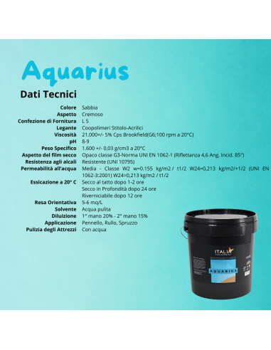 Aquarius Pittura Acrilica Piscine Cemento Colore Sabbia Italia Colorpaint - foto 12