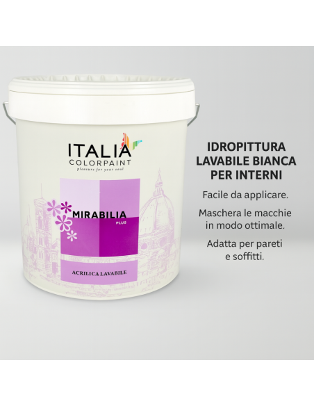 Mirabilia Plus Idropittura Acrilica Lavabile Per Interni Italia ColorPaint - foto 6