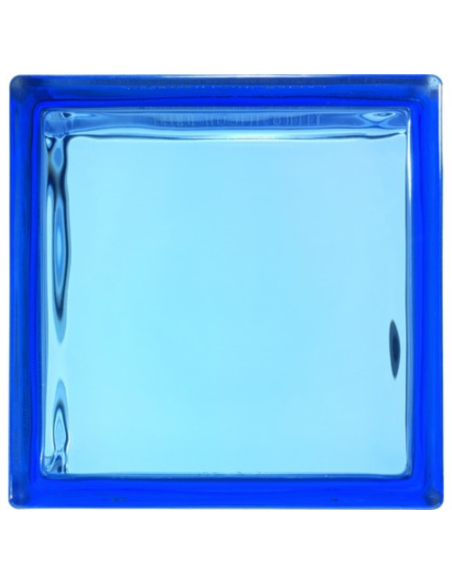 Vetromattone Effetto Ondulato Blu Diffusione Luminosa Naturale 190x190x80 mm