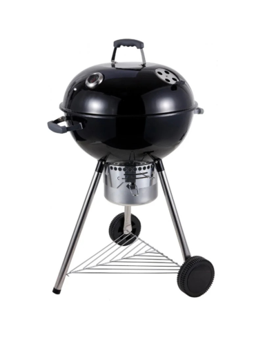 Barby Barbecue Carbone 70x58x102 Cm Griglia 54 Cm Termometro Ganci Portautensili 