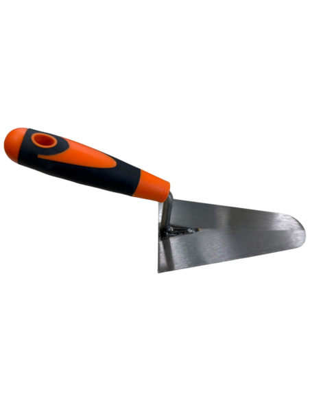 Cazzuola Punta Tonda Da 160 mm Manico Ergonomico Antiscivolo Gomma Edilizia