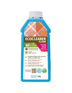 Detergente Ecologico Sporco Ostinato Residui Posa Superfici Dure ECOCLEANER FLOOR