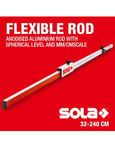 Asta Flessibile Alluminio Anodizzata Modello FL Livella Sferica Posizionamento 2