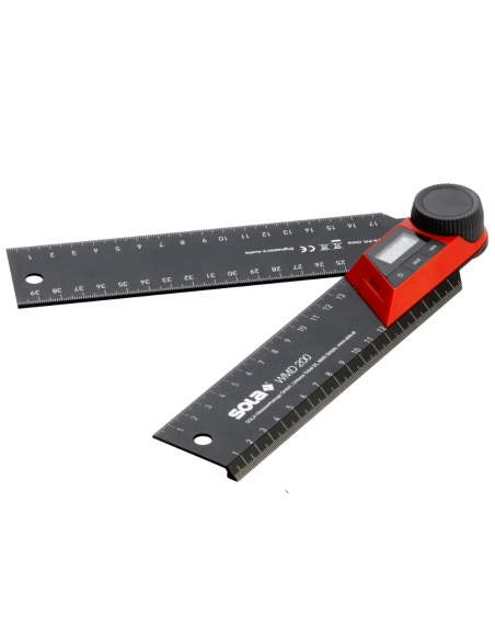 Goniometro Digitale WMD 200 Alta Precisione ±0.30° Display LCD Scala mm cm