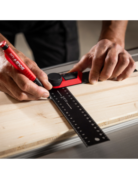 Goniometro Digitale WMD 200 Alta Precisione ±0.30° Display LCD Scala mm cm