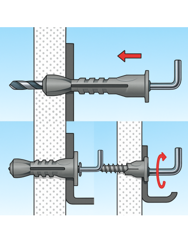 Fissaggio Nylon Occhiolo Aperto SBN 9/8 Lastre Pannelli Confezione 200 Pezzi