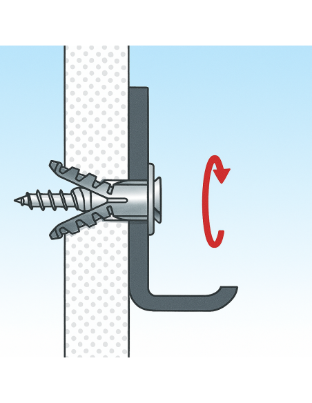 Fissaggio Lastre Cartongesso Occhiolo Aperto SBN 9/1 Lastre Cave Blister 100 Pezzi