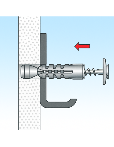 Fissaggio Lastre Cartongesso Occhiolo Aperto SBN 9/1 Lastre Cave Blister 100 Pezzi