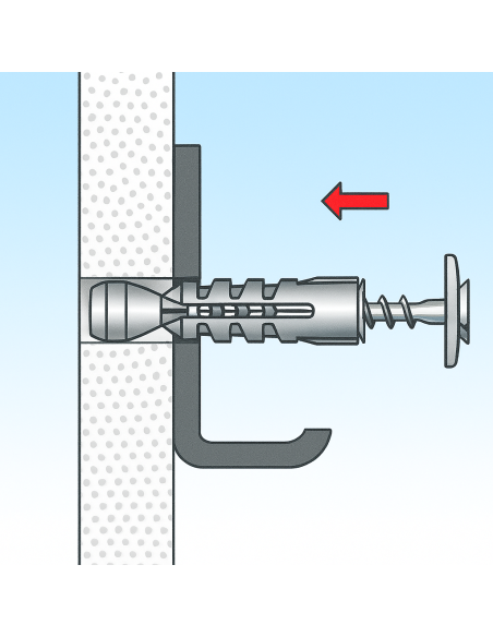 Fissaggio Lastre Cartongesso Occhiolo Aperto SBN 9/1 Lastre Cave Blister 100 Pezzi