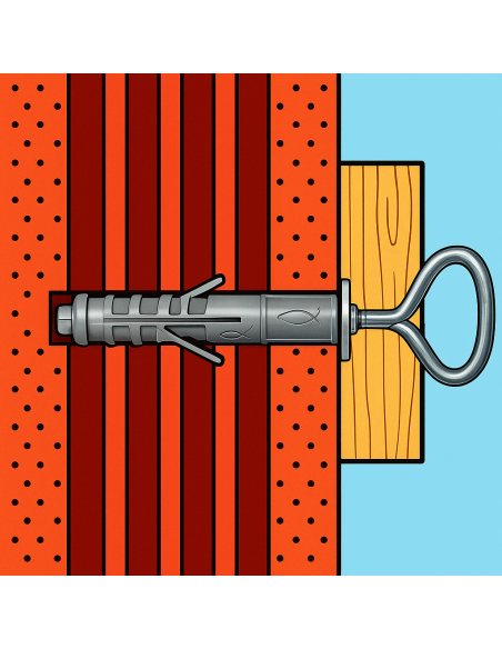 Tassello SB 12/L3 Occhiolo Chiuso Fissaggio Universale Espansione Ø12 mm 50 Pezzi