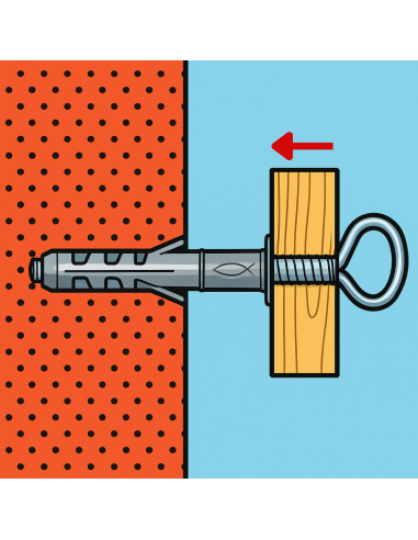 Tassello SB 12/L3 Occhiolo Chiuso Fissaggio Universale Espansione Ø12 mm 50 Pezzi