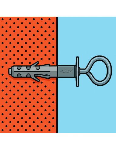 Tassello SB 12/L3 Occhiolo Chiuso Fissaggio Universale Espansione Ø12 mm 50 Pezzi