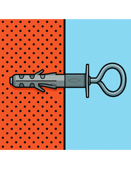 Tassello SB 12/L3 Occhiolo Chiuso Fissaggio Universale Espansione Ø12 mm 50 Pezzi