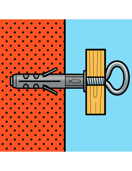 Tassello SB 12/L3 Occhiolo Chiuso Fissaggio Universale Espansione Ø12 mm 50 Pezzi