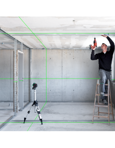  Laser Autolivellante Professionale PLANO 3D GREEN Linee 360 Visibilità Elevata