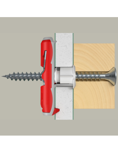 Fissaggio Basculante Ancora Alta Resistenza Cartongesso Legno DuoTec 12 Pezzi 25 