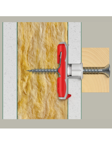 Fissaggio Basculante Ancora Alta Resistenza Cartongesso Legno DuoTec 12 Pezzi 25 