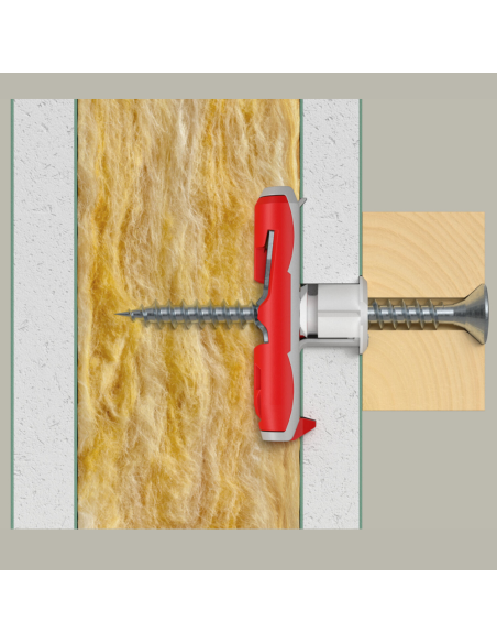 Fissaggio Basculante Ancora Alta Resistenza Cartongesso Legno DuoTec 12 Pezzi 25 