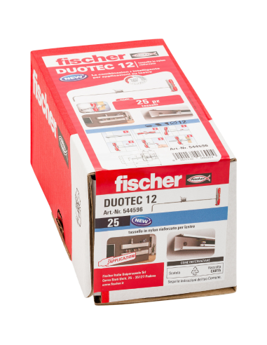 Fissaggio Basculante Ancora Alta Resistenza Cartongesso Legno DuoTec 12 Pezzi 25 