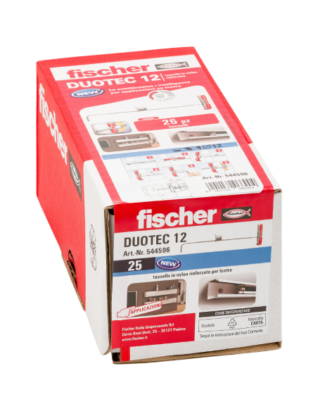 Fissaggio Basculante Ancora Alta Resistenza Cartongesso Legno DuoTec 12 Pezzi 25 