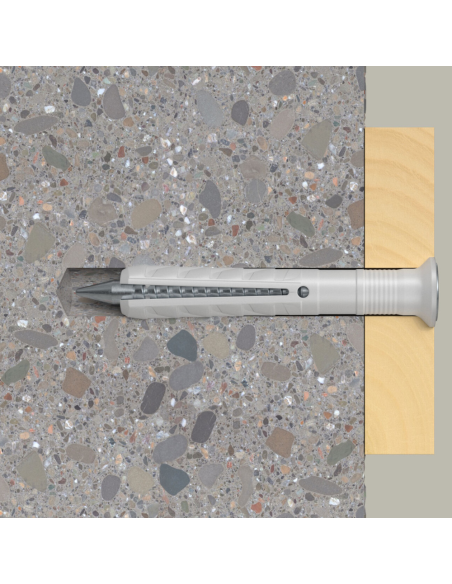 Tassello Percussione N 6x80 50 S Nylon Vite Zincata PZ2 Testa Svasata 100 Pezzi 