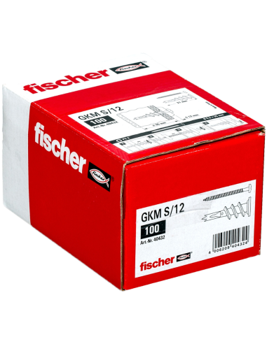 Fissaggio GKM 12 Vite Cilindrica Cartongesso Pannelli Gesso Fibra 100 Pezzi