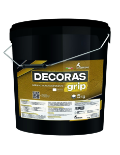 Adesivo Monocomponente Base Acqua Decoras Grip Pareti Pavimenti Secchio 5 Kg