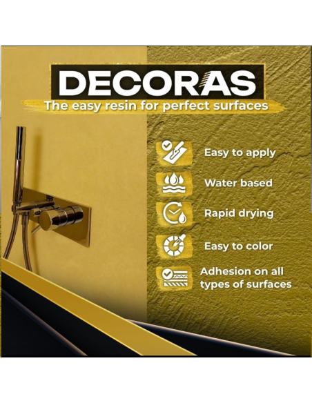 Adesivo Monocomponente Base Acqua Decoras Grip Pareti Pavimenti Secchio 5 Kg