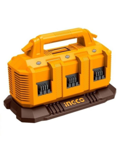 Caricabatterie Portatile 20V 4AH 6 Porte Ricarica Rapida Sicura Elettroutensili