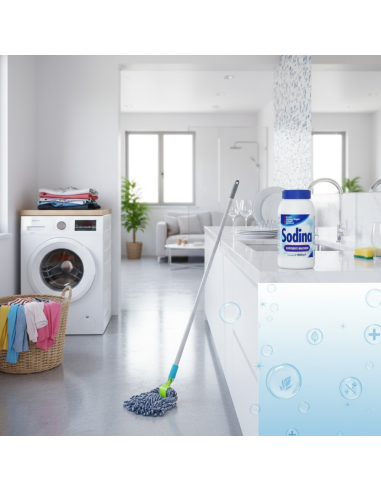 Sodina Detergente Multiuso 1Kg Per Pulizia Cucina Bagno E Pavimenti