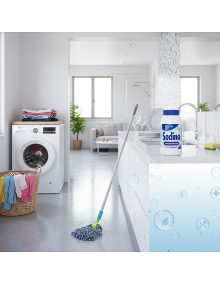 Sodina Detergente Multiuso 1Kg Per Pulizia Cucina Bagno E Pavimenti