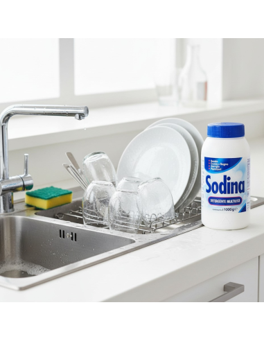 Sodina Detergente Multiuso 1Kg Per Pulizia Cucina Bagno E Pavimenti