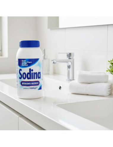 Sodina Detergente Multiuso 1Kg Per Pulizia Cucina Bagno E Pavimenti