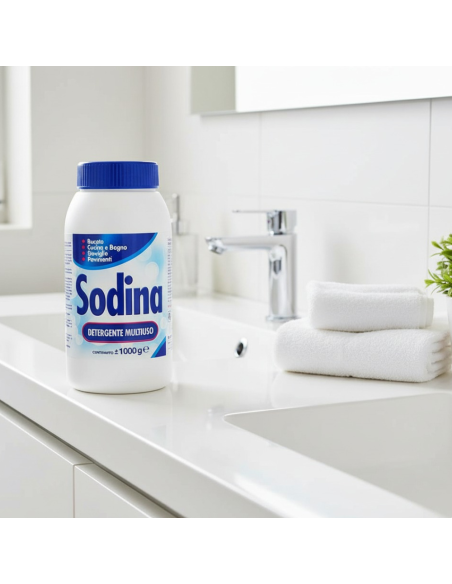 Sodina Detergente Multiuso 1Kg Per Pulizia Cucina Bagno E Pavimenti