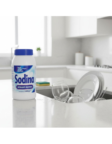 Sodina Detergente Multiuso 1Kg Per Pulizia Cucina Bagno E Pavimenti