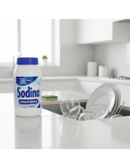 Sodina Detergente Multiuso 1Kg Per Pulizia Cucina Bagno E Pavimenti