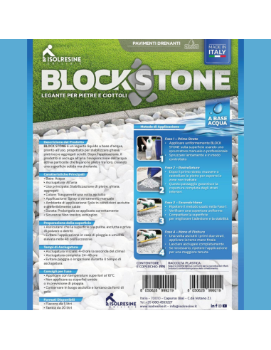 Block Stone Legante Liquido Per Pietre E Ghiaia