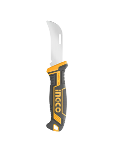 Coltello Spellafili 200mm Acciaio Inossidabile Lama Curva Lavori Elettrici  
