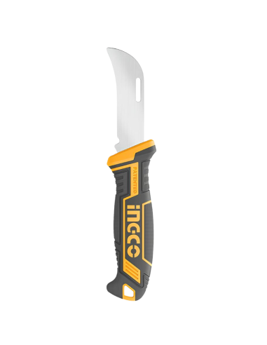 Coltello Spellafili 200mm Acciaio Inossidabile Lama Curva Lavori Elettrici  