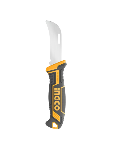 Coltello Spellafili 200mm Acciaio Inossidabile Lama Curva Lavori Elettrici  
