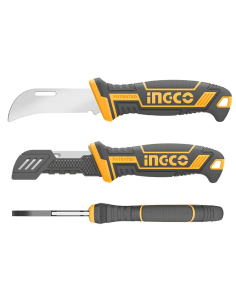 Coltello Spellafili 200mm Acciaio Inossidabile Lama Curva Lavori Elettrici   2