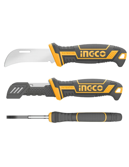 Coltello Spellafili 200mm Acciaio Inossidabile Lama Curva Lavori Elettrici  