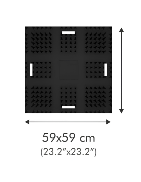 Tappetino Multifunzione Gomma UP 59x59cm Tagli Fori Incisioni Confezione 2 Pezzi