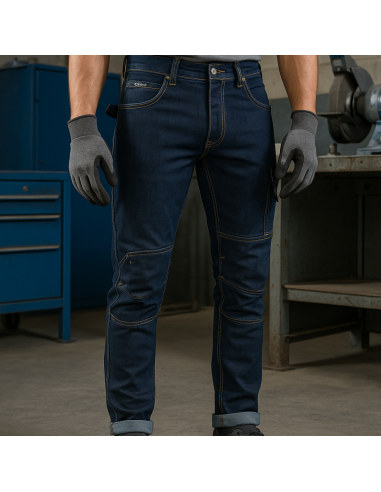 Pantalone Da Lavoro 4 Tasche Elasticizzato Resistente Cotone Quarteira 
