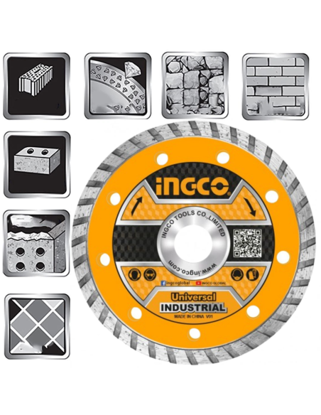 Disco Diamantato Turbo Universale  Corona Continua 115 mm Ceramica Pietra