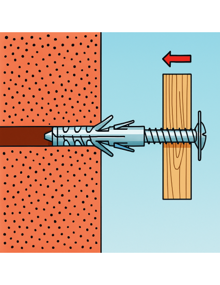 Fissaggio Universale Pareti Soffitti SB 9/L4  Vite TSC Cono Metallico 100 Pezzi