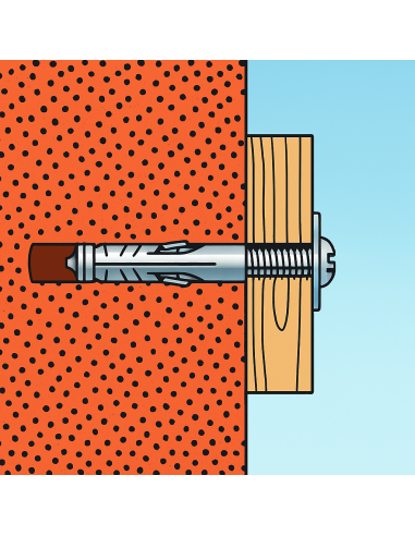 Fissaggio Universale Pareti Soffitti SB 9/L4  Vite TSC Cono Metallico 100 Pezzi