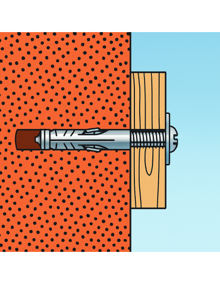 Tassello SB 12 L4 Vite TSC Cono Metallico Materiali Pieni Semipieni 50 Pezzi