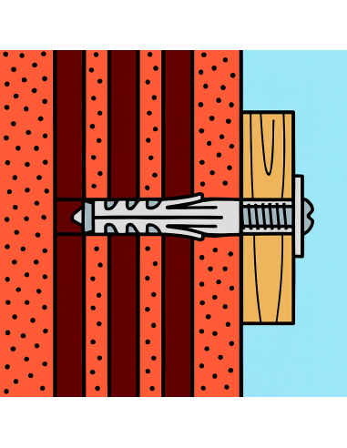 Tassello SB 12 L4 Vite TSC Cono Metallico Materiali Pieni Semipieni 50 Pezzi